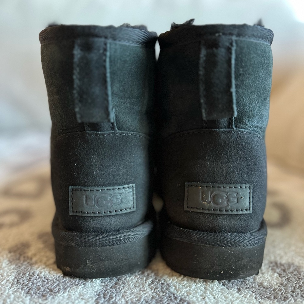 UGG Mini Black Suede Boots